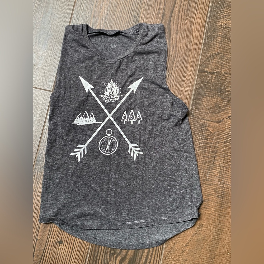 Camping/Hiking Themed Tank Top